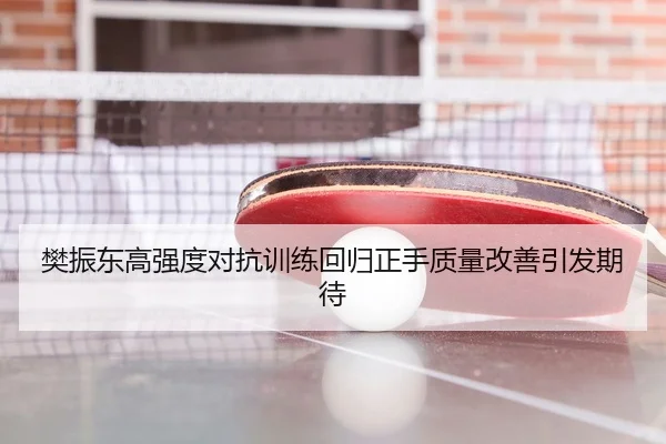 樊振东高强度对抗训练回归正手质量改善引发期待